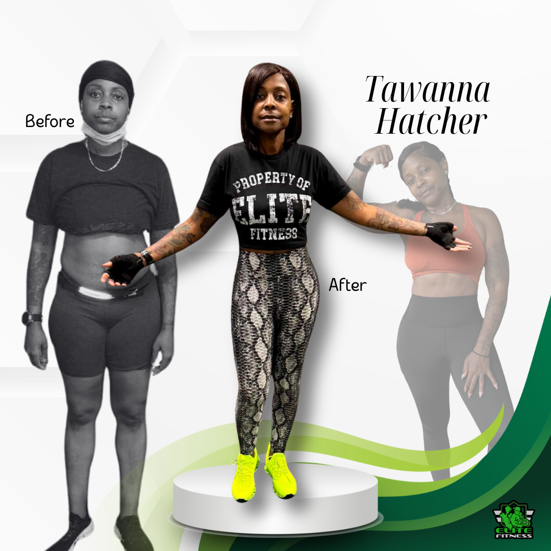 Body transformation success story from Elite Fitness and Boxing LLC in Columbus, GA - Tawanna Hatcher